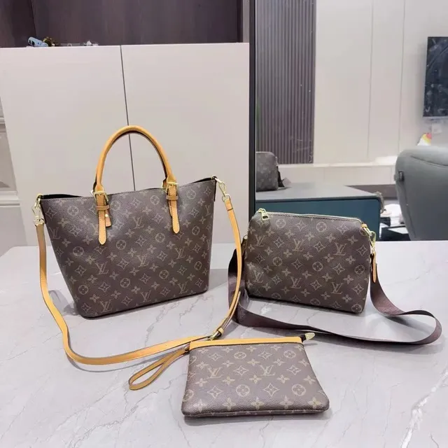 Louis Vuitton Monogram Canvas Set Classic Brown