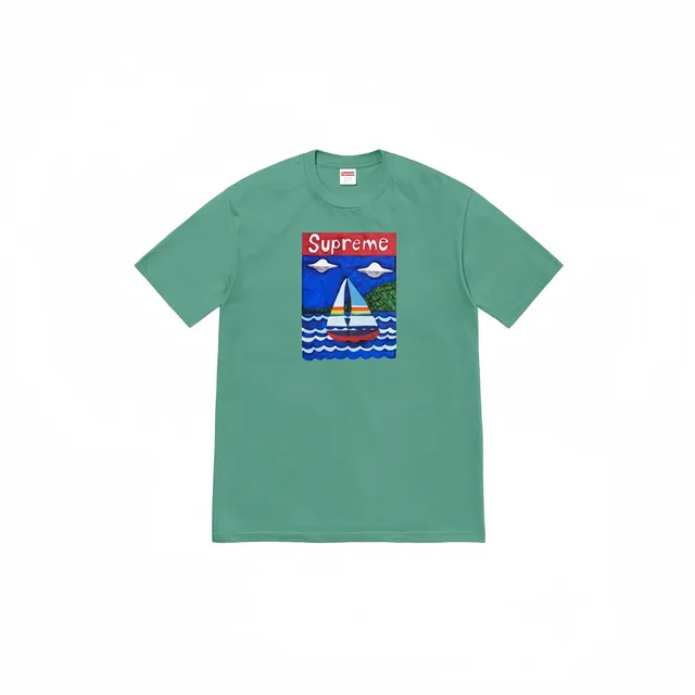 Supreme Box Logo Tee Sailboat Print