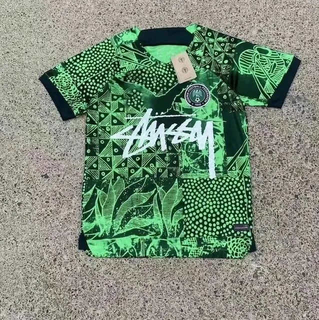 Stüssy × Nike Football Jersey Tribal Print