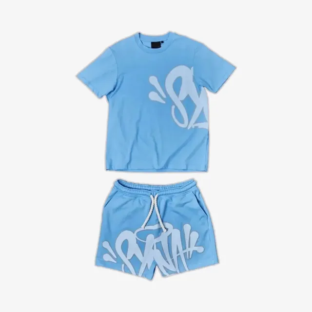 Off-White Graffiti Logo Set Light Blue with White Print