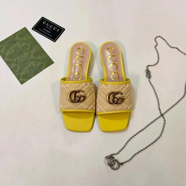 Gucci GG Marmont Slide Quilted Snake Print