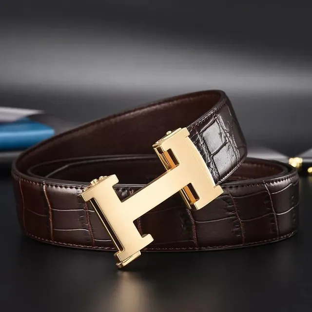 Hermès Constance Belt Crocodile Leather with Gold H Buckle