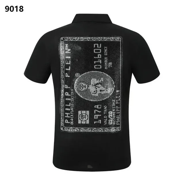 Philipp Plein Polo Shirt Crystal Logo Back