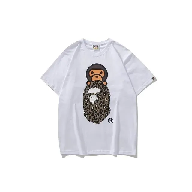 BAPE Shark Tee Leopard Ape Head