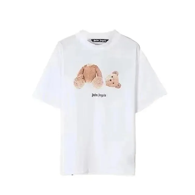 Palm Angels Bear Graphic Tee Brown Bear Print