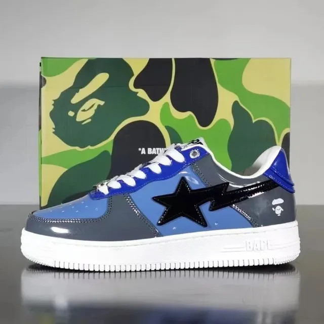 BAPE Shark Low Blue Camo