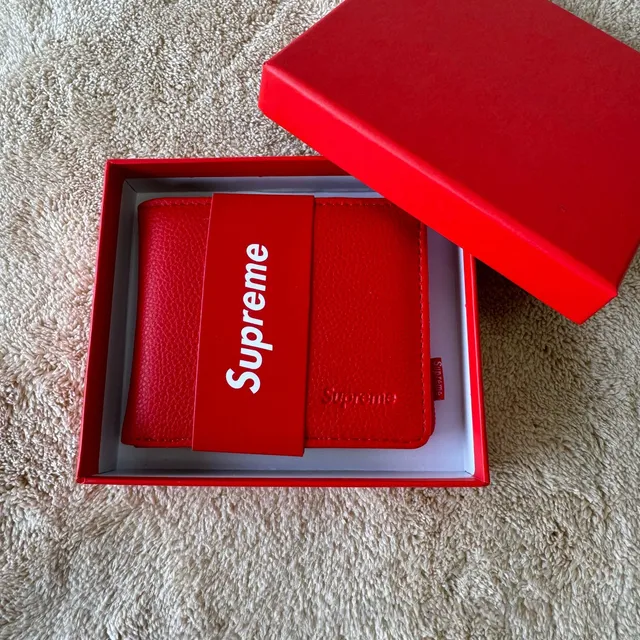 Supreme Box Logo Wallet Red