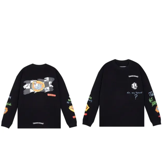 Chrome Hearts Long Sleeve Tee Graphic Print