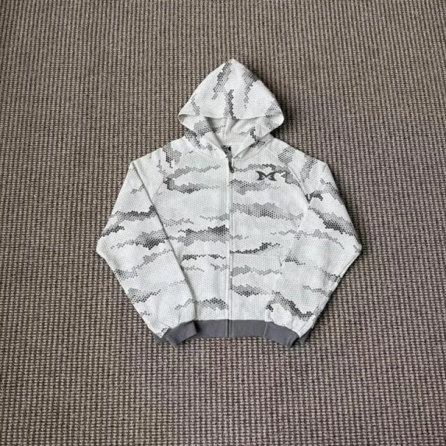 Mertra Zip-Up Hoodie Camouflage Print