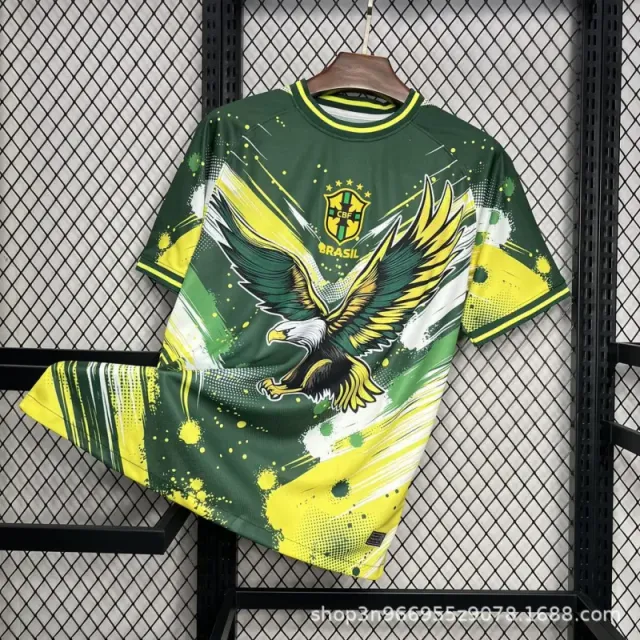 Nike Brazil National Team Jersey Eagle Graphic Print