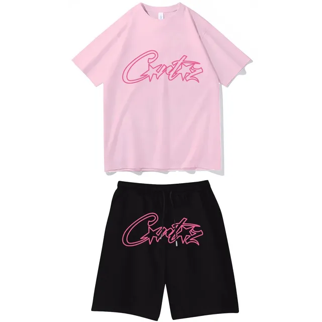 Corteiz Logo Set Pink and Black