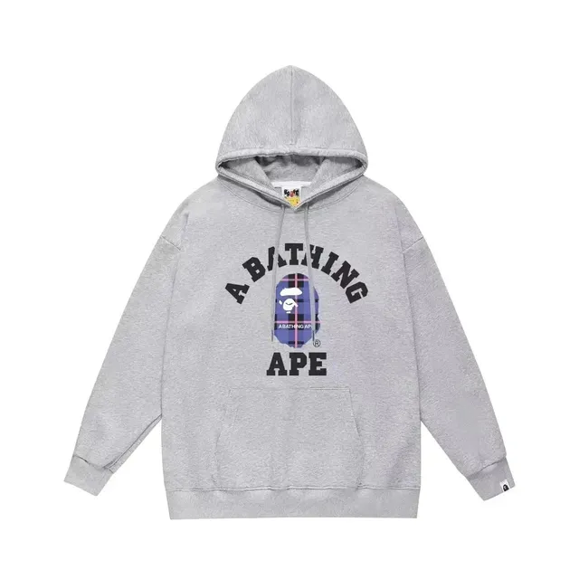 BAPE Hoodie Plaid Ape Head Arch Logo
