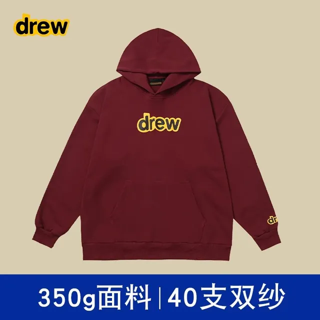 桔红色 酒红色字母款