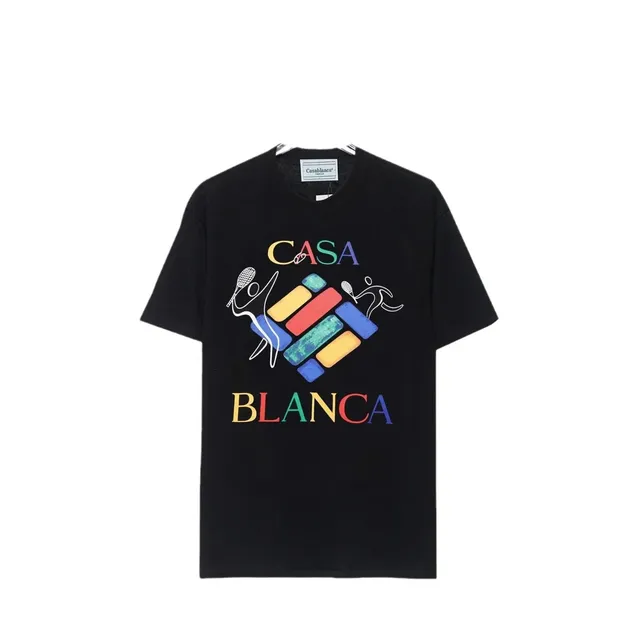 Casablanca Graphic Tee Casa Blanca Tennis Print