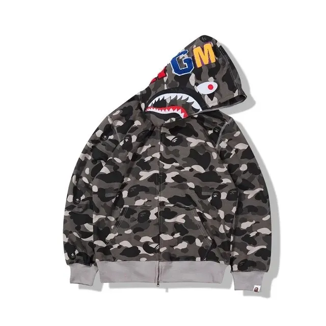 BAPE Shark Hoodie Camouflage