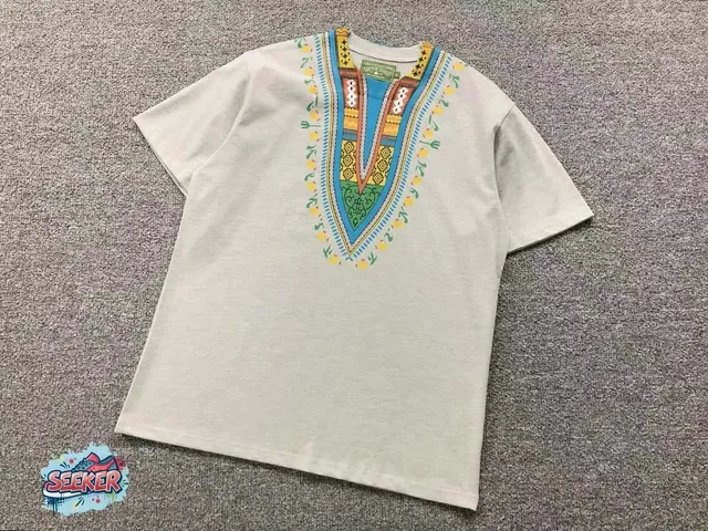 Saint Laurent Dakar T-Shirt Ethnic Print