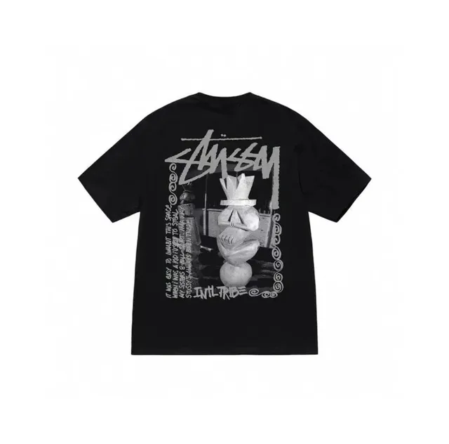 Stüssy × Corteiz Graphic Tee Evil Tribe Print