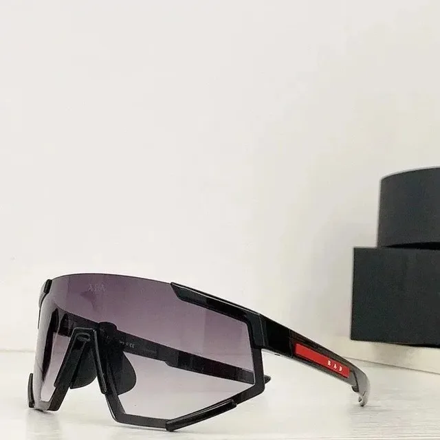 Prada Sport Shield Sunglasses Black Frame with Gradient Lens