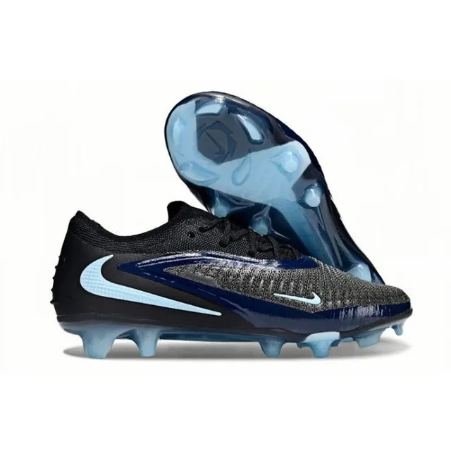 Nike Football Cleat Dark Navy with Light Blue Accents
