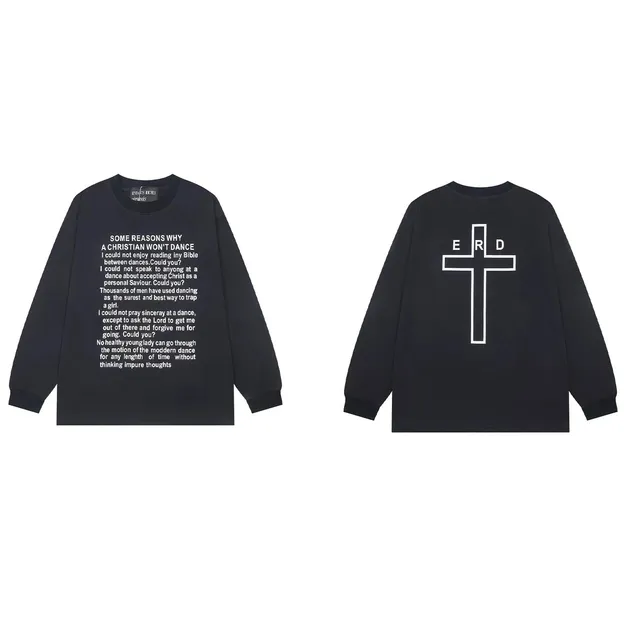 Rhude Long Sleeve Tee Christian Dance Print