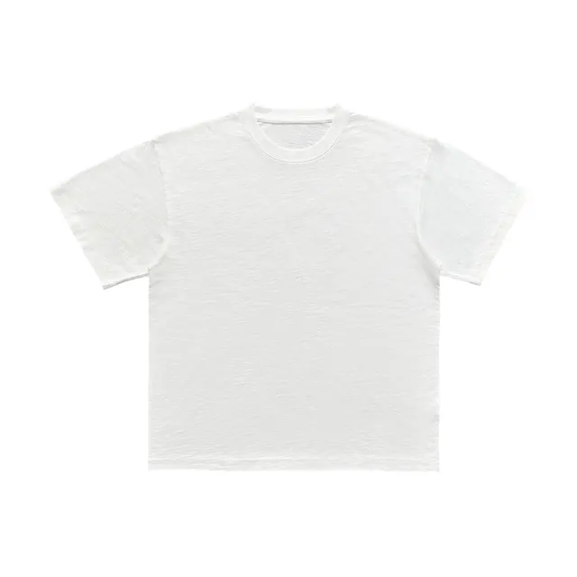 Crewneck T-Shirt Slub Cotton
