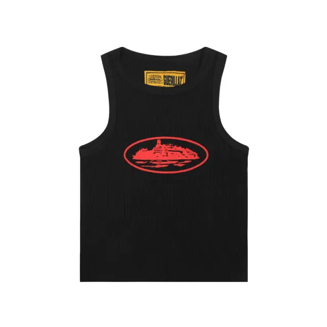 Corteiz Ribbed Tank Top Godzilla Graphic