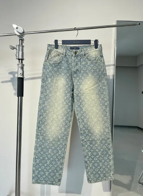 Louis Vuitton Monogram Denim Jeans Classic Monogram Print