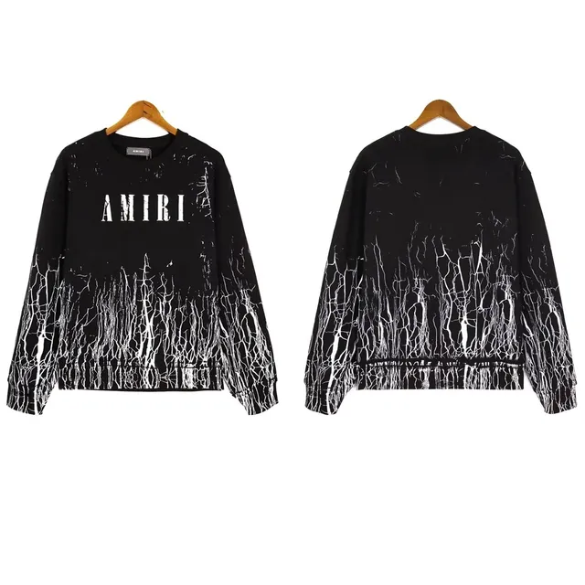 Amiri Crewneck Sweatshirt Cracked Print