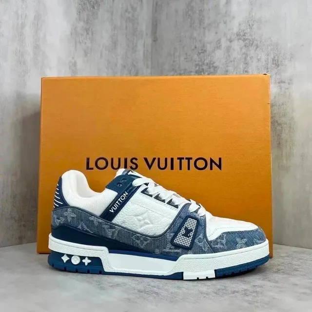 Louis Vuitton LV Trainer Monogram Denim