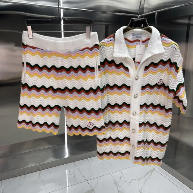 Knit Set Multi-Color Zigzag