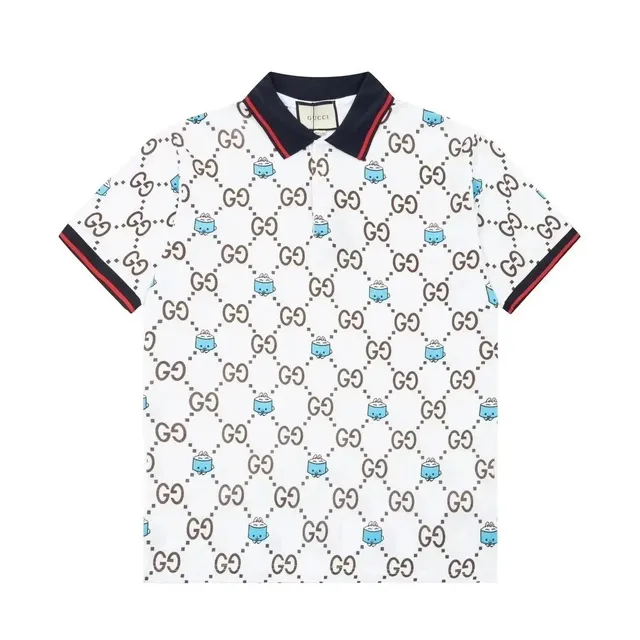 Gucci Polo Shirt GG and Cake Print