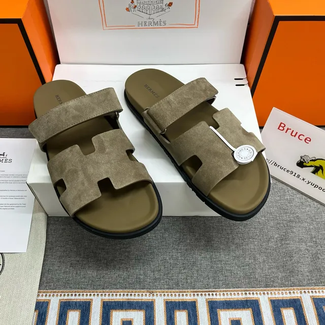 Hermès Oran Sandal Suede H-Strap