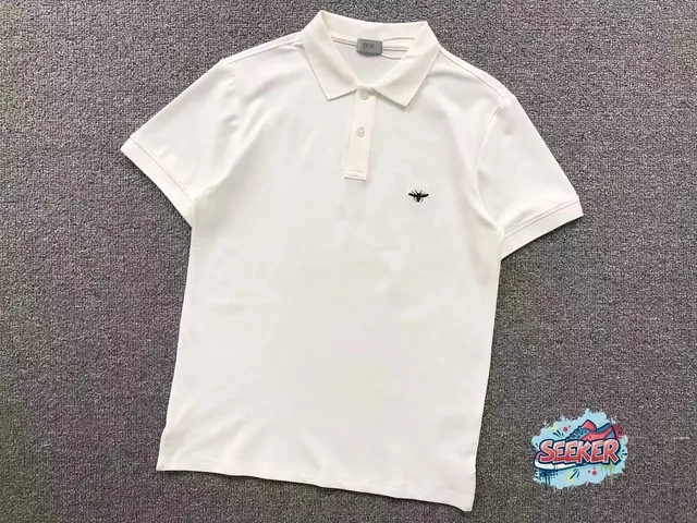 Dior Polo Shirt Bee Embroidery