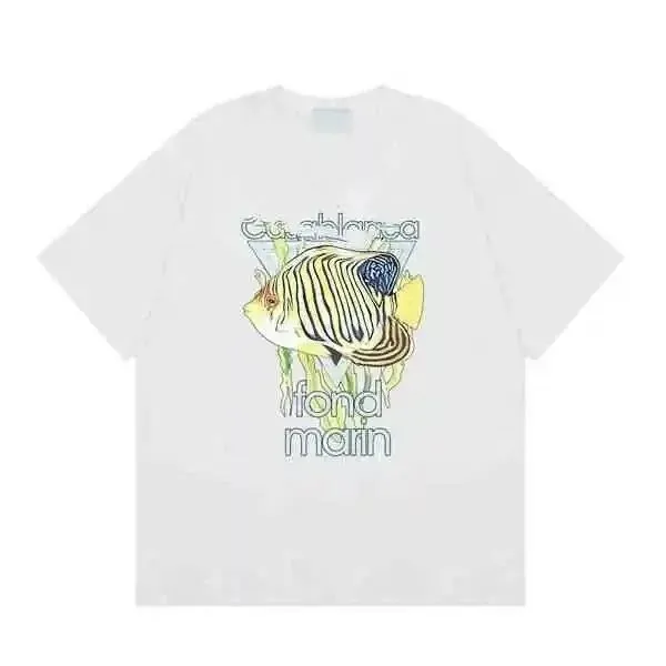Casablanca Graphic T-Shirt Marine Fish Print