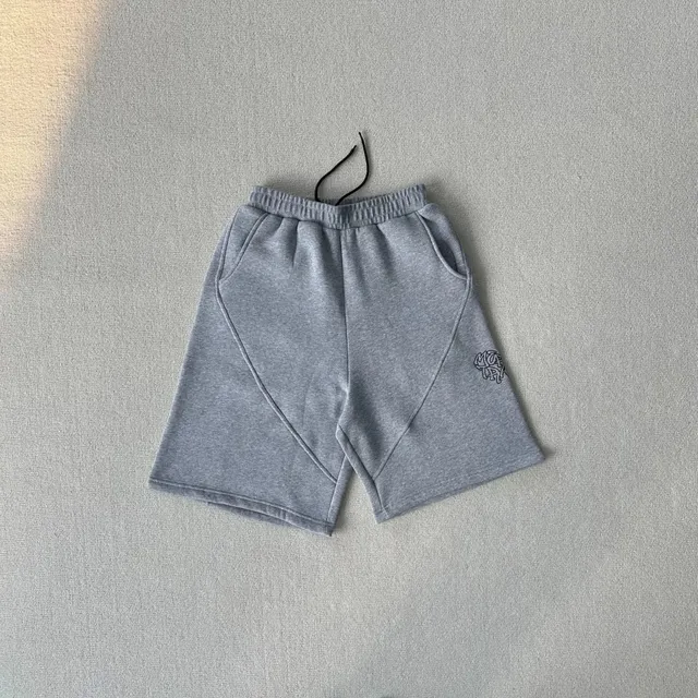 Maison Margiela Logo-Embroidered Shorts Heather Grey