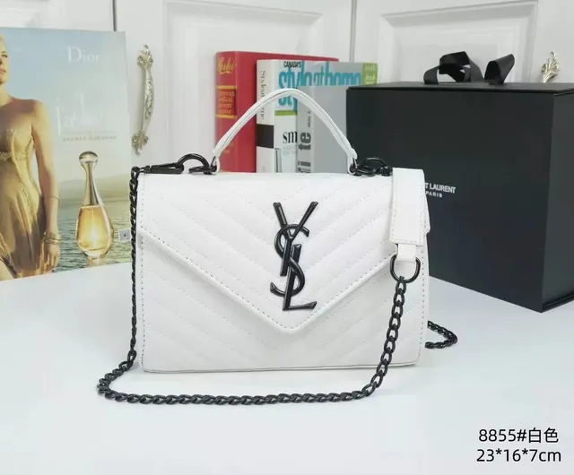 Saint Laurent Monogramme Chain Bag Quilted Leather