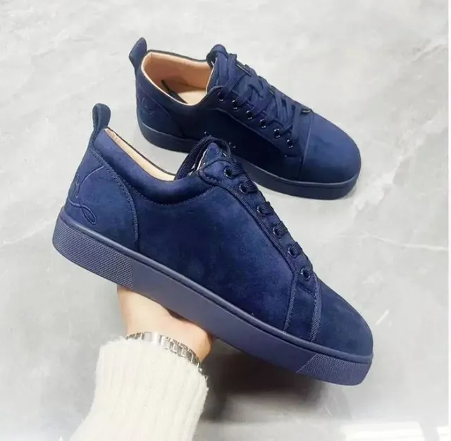 Christian Louboutin Louis Junior Navy Suede