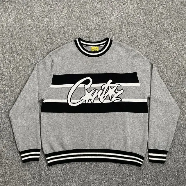 Corteiz Crewneck Sweater Striped Logo