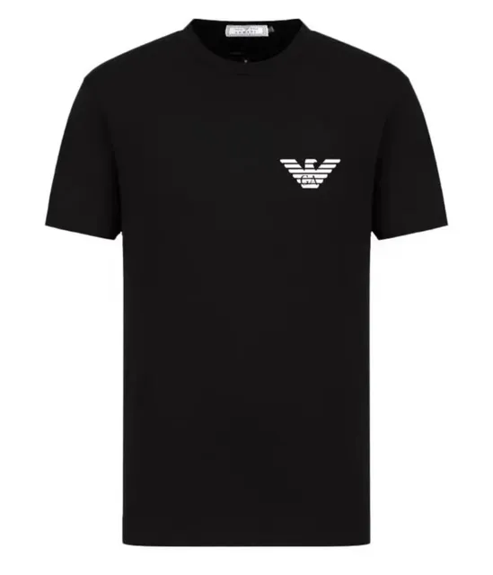 Emporio Armani Logo T-Shirt Eagle Print