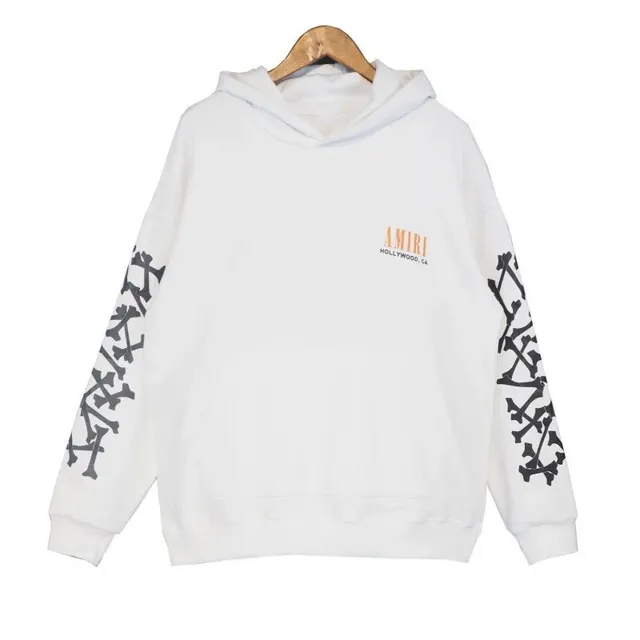 Amiri Hoodie Crossbones Sleeve Print