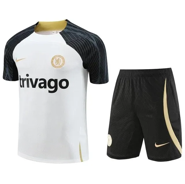 Adidas Chelsea Training Set White/Black/Gold