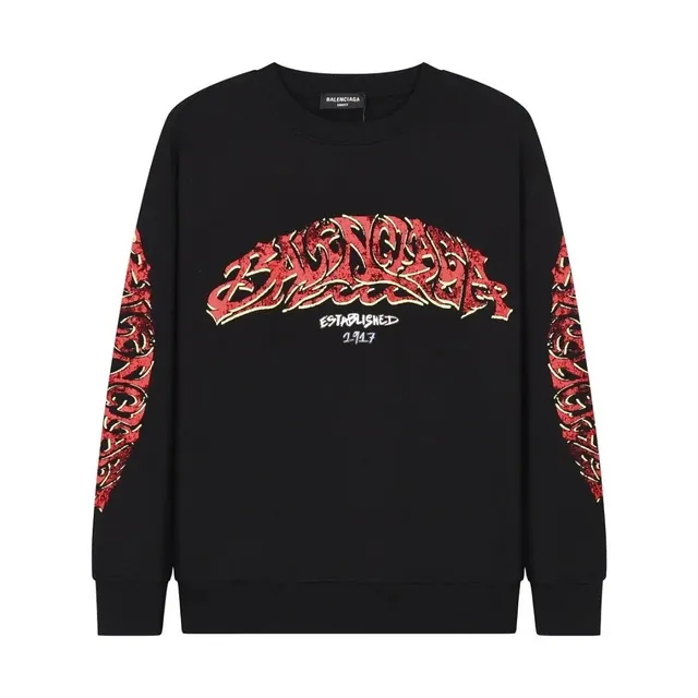 Balenciaga Crewneck Sweatshirt Graffiti Logo