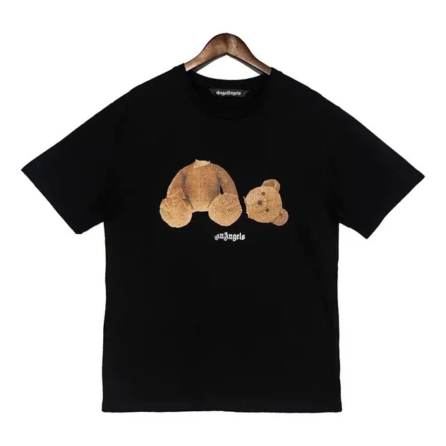 Broken Planet Teddy Bear Graphic Tee Brown Bear Print