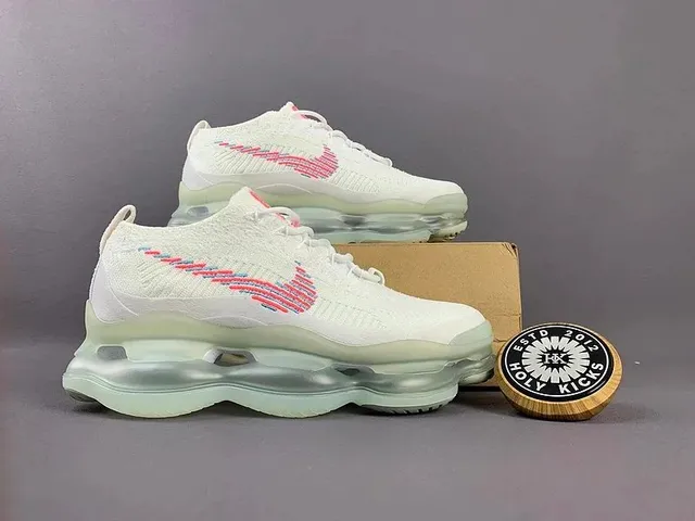 Nike Air Max TN Triple White with Pink Swoosh