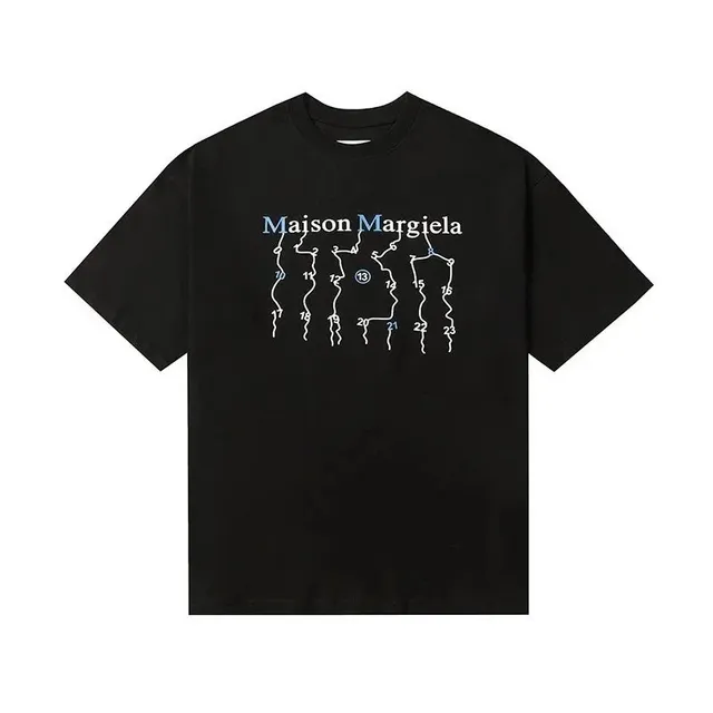 Maison Margiela Graphic Tee Numbered Diagram Print