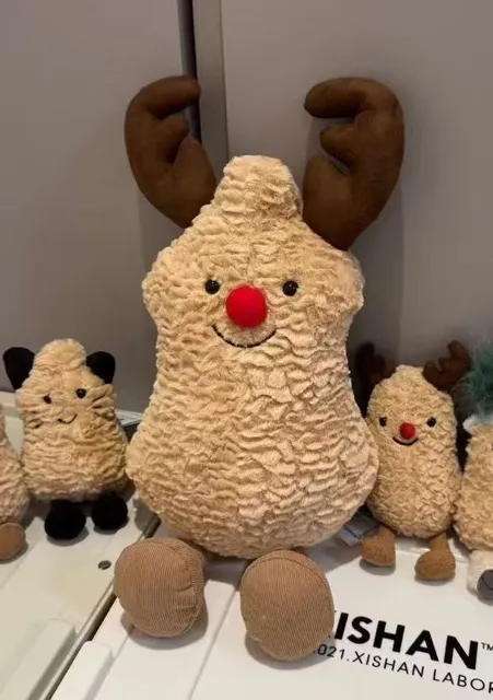 Large Peanut Deer Ornament