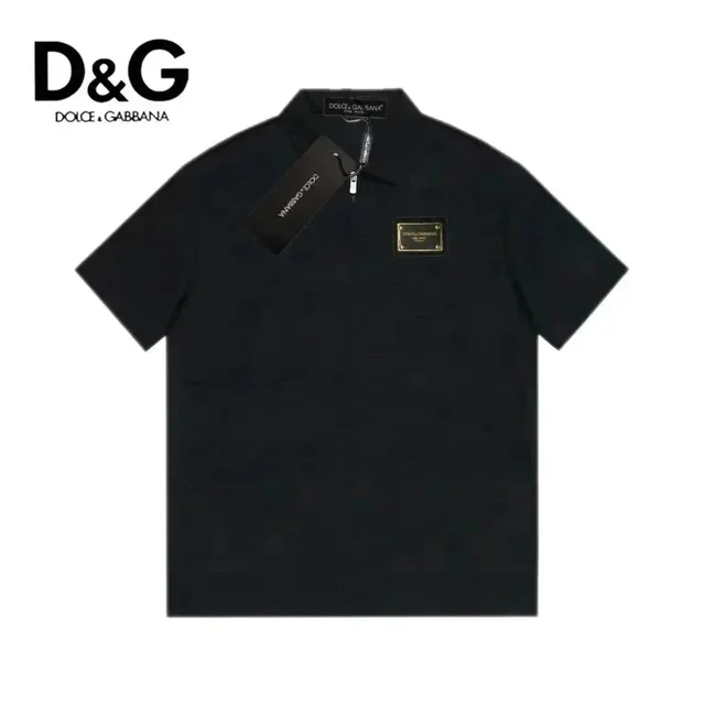 Dolce & Gabbana Polo Shirt Metal Logo Patch
