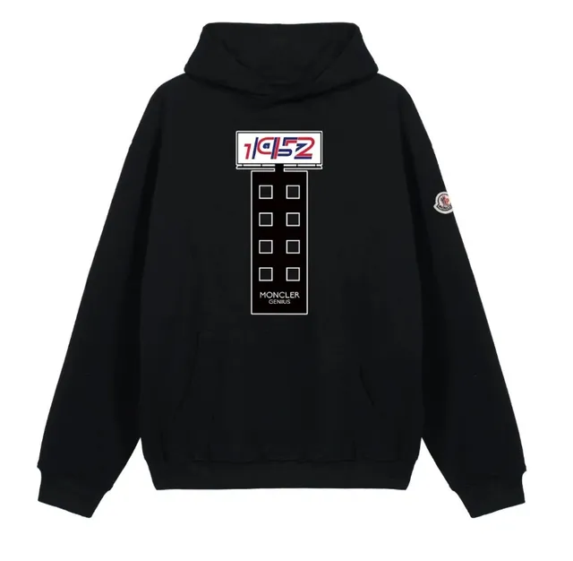Moncler × Fear of God Essentials Hooded Sweatshirt 1952 Graphic