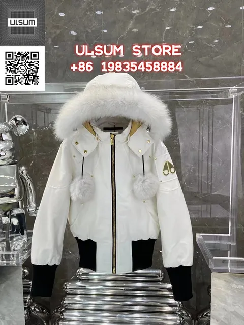 Moose Knuckles Puffer Jacket Fur Trim Hood