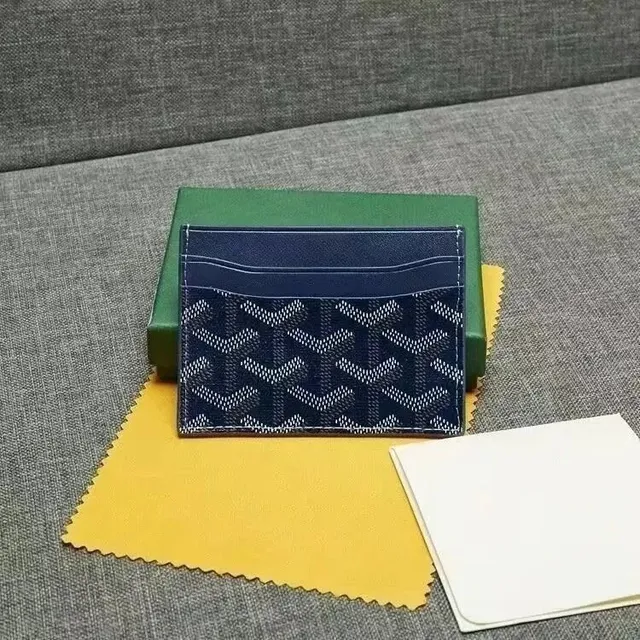 Goyard Card Holder Chevron Pattern